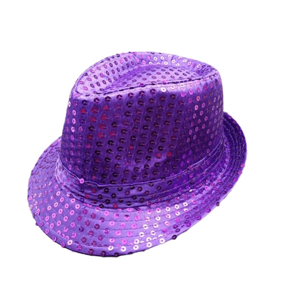 Maškarní Jazz Hat Flitry Dance Performance Hat Fashion Panama Cap Party