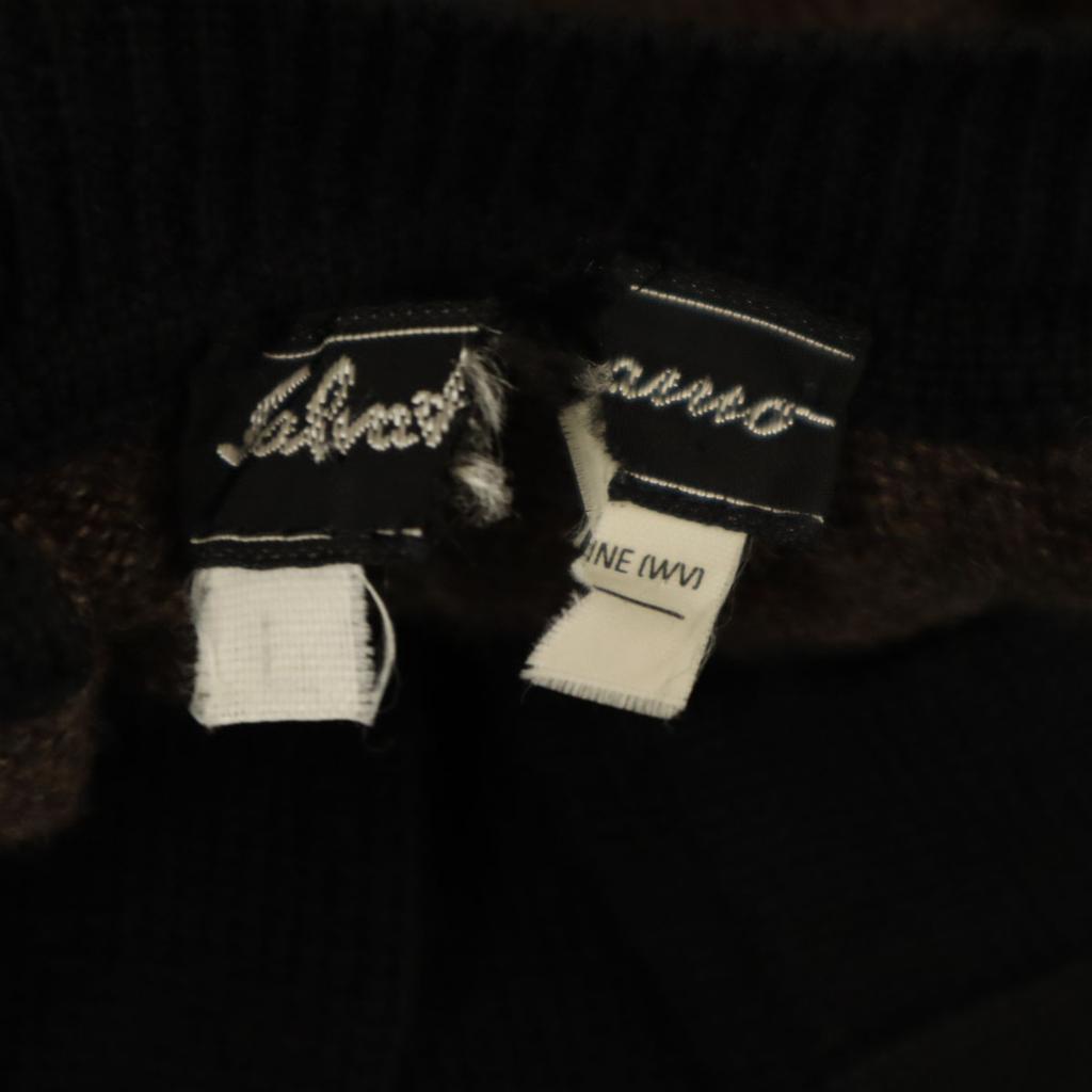 Salvatore Ferragamo 90s Old Long Sleeve Knit One Piece L Black Women Used