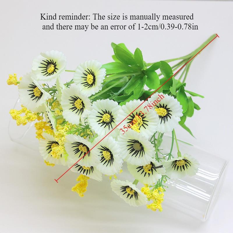 1pc Outdoor Simulation Flower Office Home Decoration Bouquet Plastic Daisy Artificial Flower Indoor Festival Decoration Flowers