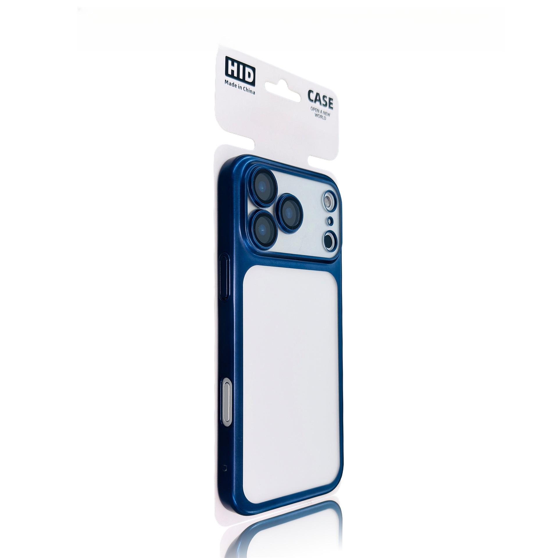 Electroplated Frosted iPhone 17 Pro Max Case with Full Coverage Lens Film iPhone 16 Pro Max