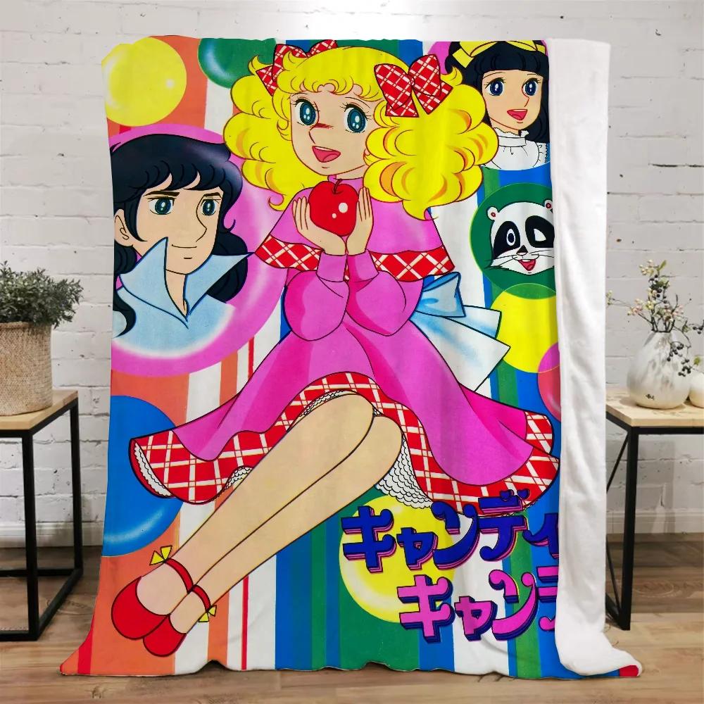 Candy Candy Fluffy Soft Blankets for Decorative Sofa Blanket Beach Towel Knitted Plaid Bed Throw Home Interior Luxury Bedding