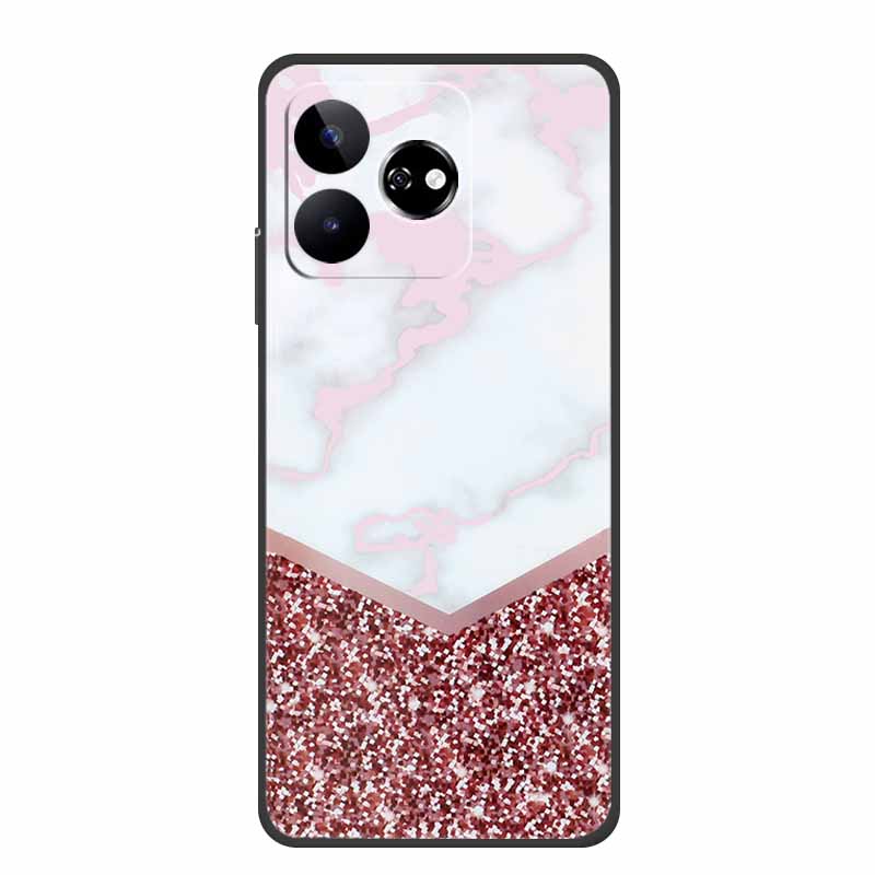 For ZTE Blade V60 Case 6.72" Marble TPU Soft Silicone Back Cover Phone Cases for ZTE Axon 60 4G Protector Cute Mica Painted etui