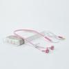 Generic Zipper Earphones With Microphone For Mobile Phones And Mp3 Devices