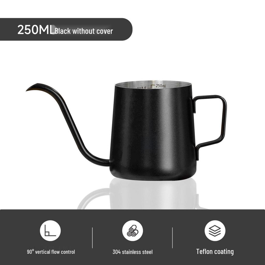 Σετ Καφέ Κανάτας Λαιμού Χήνας από Ανοξείδωτο Ατσάλι με Θερμόμετρο & Αντιθερμική Λαβή - Δωρεάν Αποστολή