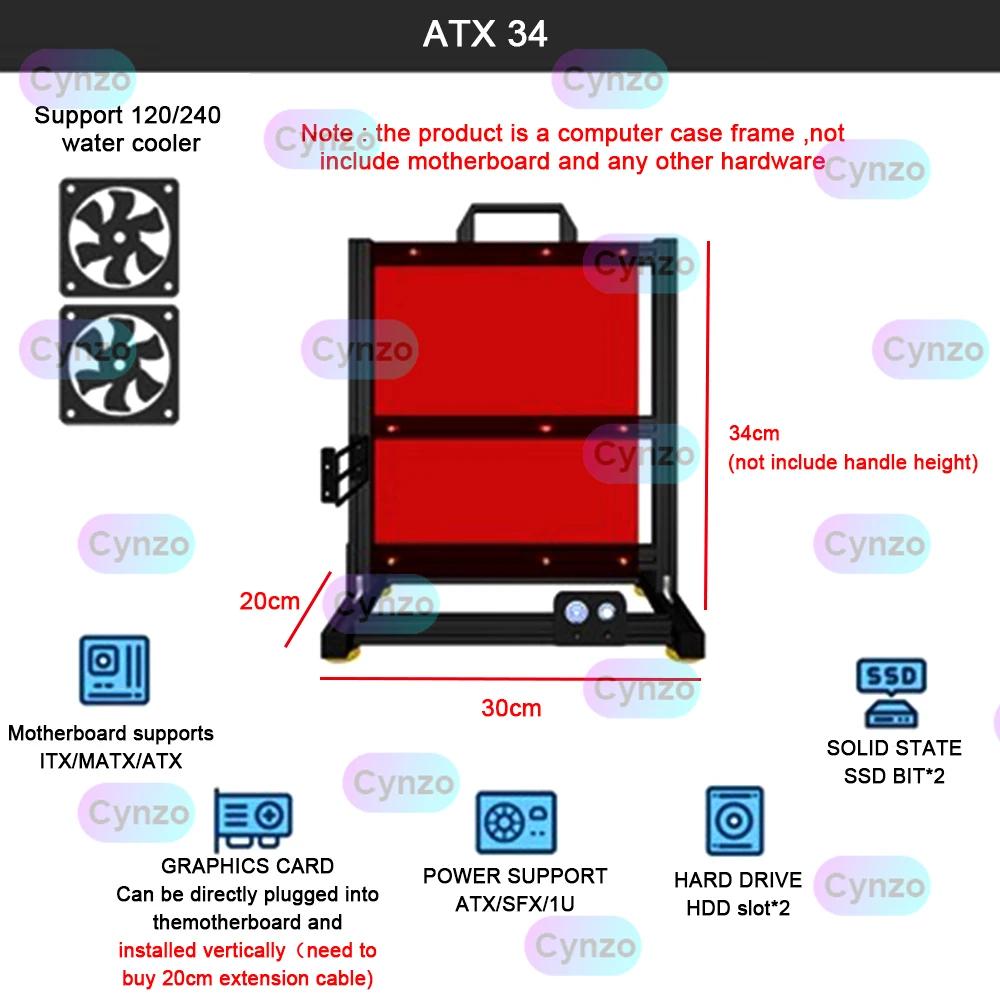 Open Computer Case Frame ITX MATX