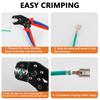 JST Crimp Tools SN-58B Pliers Interchangeable Jaw For XH2.54/DuPont2.54/2.8/4.8/6.3/ Non-Insulated/Ferrule Terminals Ratcheting