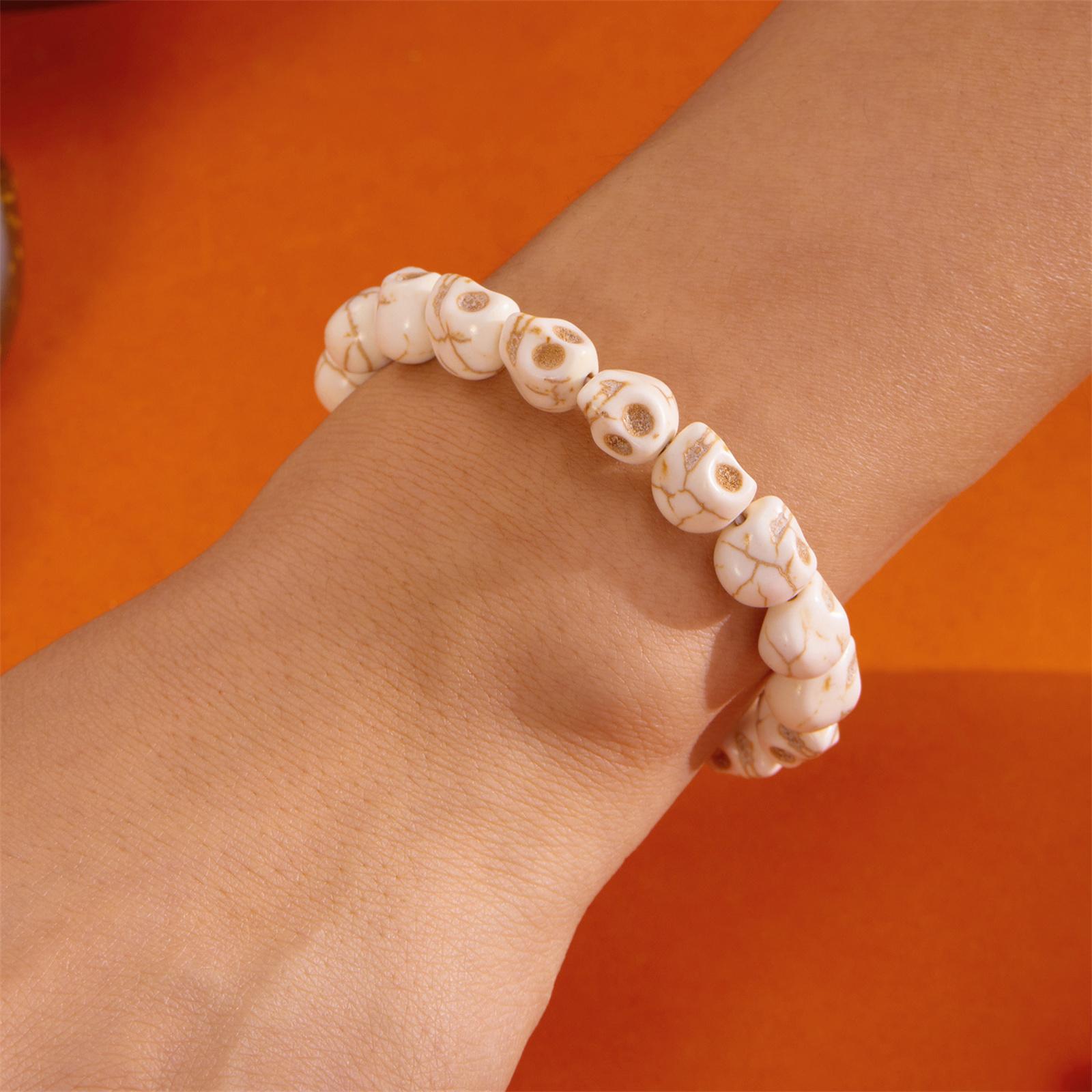 

Bead 60pcs Mixed Color Turquoise Head Loose Spacer Bead Charm for Crafting, Jewelry Making Accessory Color 8x10mm one size белый