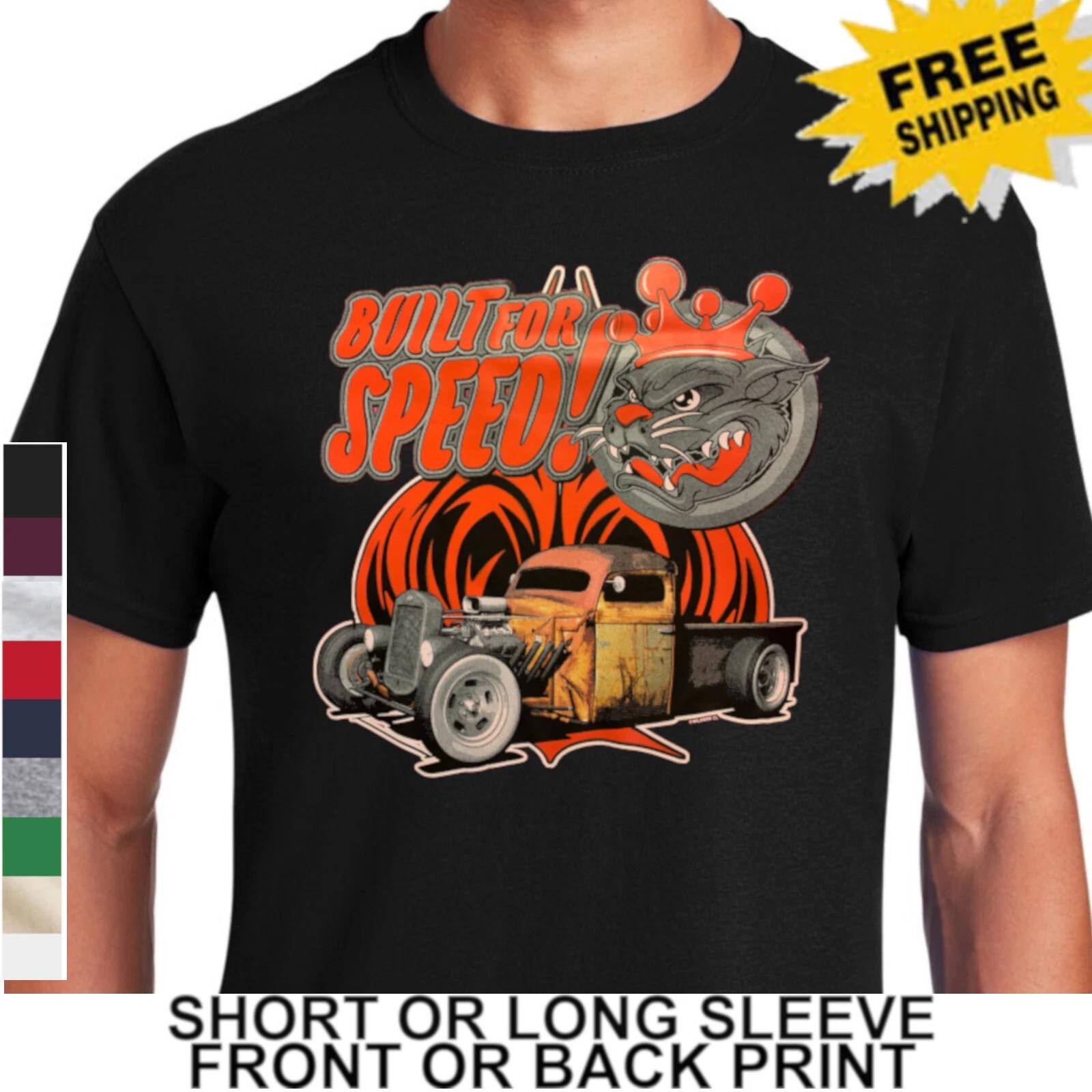Built For Speed Slammed Antique Pickup Muscle Race Car Men s T-Shirt S