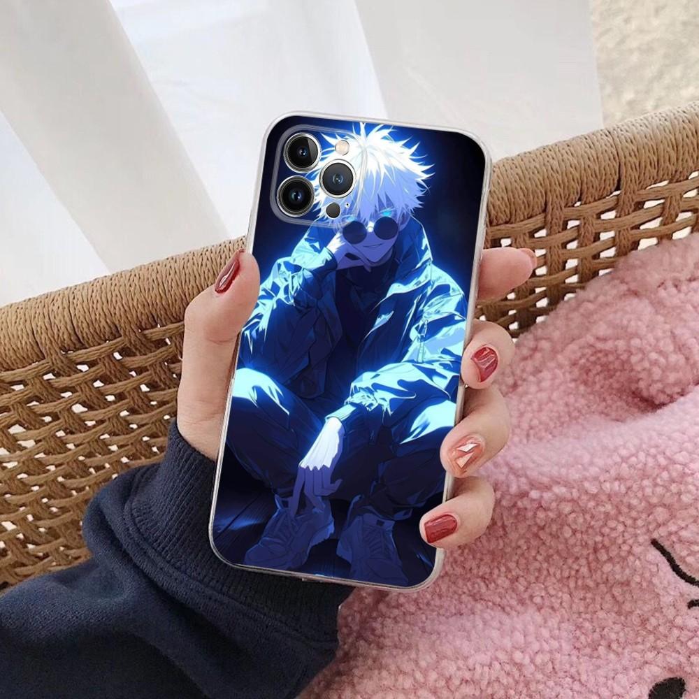 J-Jujutsu K-Kaisen G-Gojo Anime Phone Case For IPhone 16 15 14 11 12 13 Mini Pro XS Max Cover 6 7 8 Plus X Funda Shell