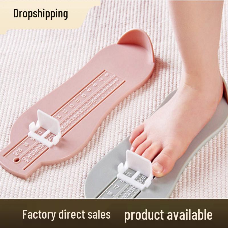 Children's Foot Measuring Device: Baby Shoe Sizer & Ruler for Infant Foot Length