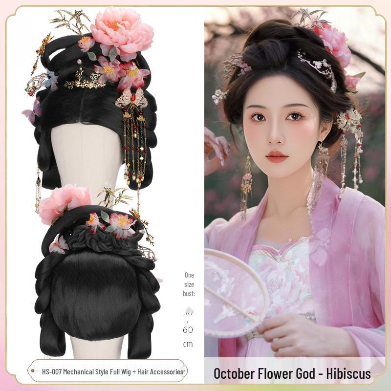 Conjunto de Peinado Doce Diosas Florales: Exquisitos Accesorios para el Cabello de Flor de Camelia de Seda