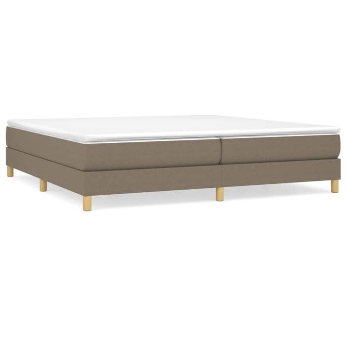 Maison Exclusive - Sommier à lattes de lit avec matelas Taupe 200x200 cm Tissu