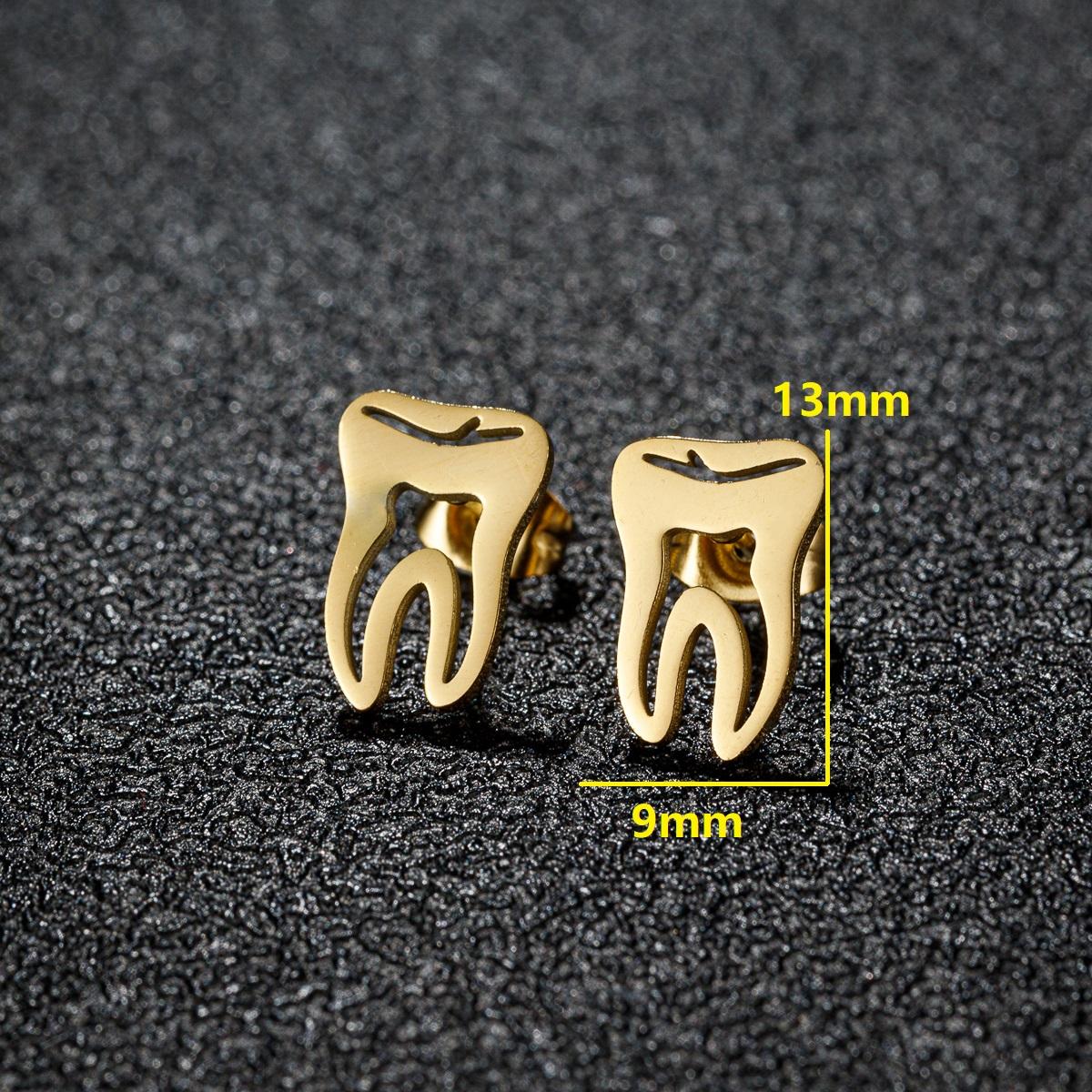 

10Pairs/Lot Boho Love/Crown Woman Stud Earrings Street Style Zircon Goth Accessories Earrings 2025 Trend Mom Gift From Daughter Copper color