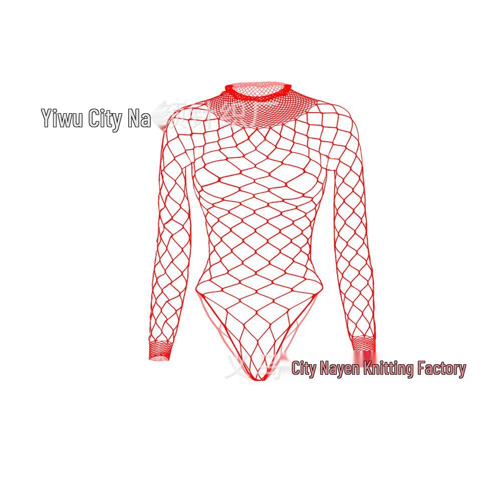 European & American Fishnet Hole Bodysuit w528 - Sexy Lingerie