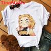Demon Slayer Rengoku T Shirt Unisex Kimetsu No Yaiba Tshirt Anime Uzui Unisex Cartoon Tanjiro Inosuke Zenitsu Nezuko T-shirt Unisex