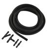 ABS Plastic+Rubber 1*2 M Hose 4X Hose Connectors For Windscreen Washer