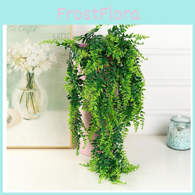 Fern Boston Simulation Green Plants Decorative Accessories Hanging Indoor Walls