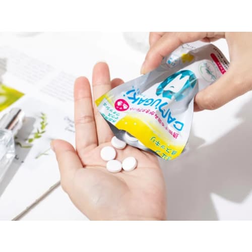 CAMUGAKI Toothpaste Tablets, 20 Tablets, Lemon Mint Powder