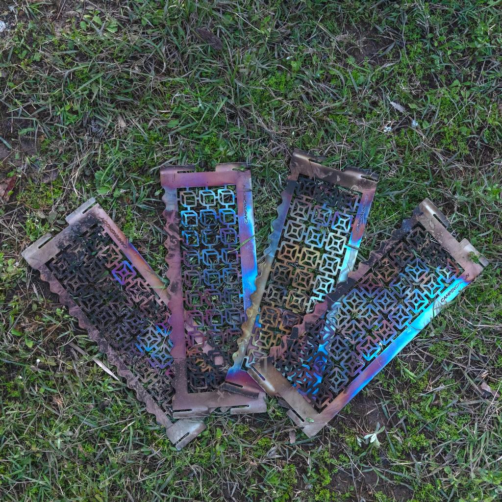 CAMPING MOON TKB-315-CU Stainless Steel Fire Plate, Medium, for Campfire Pits