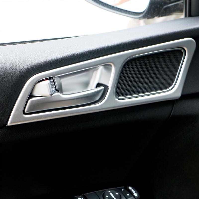 

Для KIA Sportage 4 2016 2017 2018 углеродное волокно салона автомобиля дверная ручка чаша рамка крышка отделка наклейки аксессуары