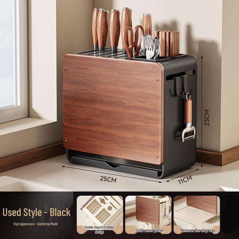 Brangdy Countertop Knife and Utensil Drainer Rack