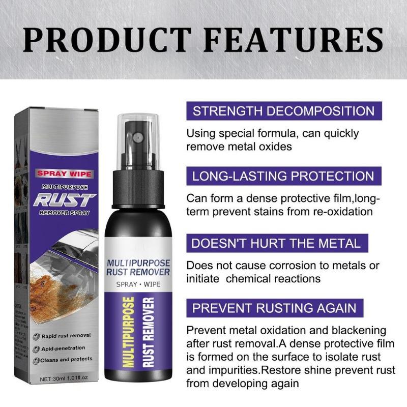 1 Pz Spray Super Rimuovi Ruggine Superficie Metallo Vernice Cromata Auto Pulizia Ferro Efficace Convertitore di Ruggine Auto Spray Antiruggine Accessori