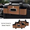 Compatible with 23 Nio ES6, ES7, ET7 Models: Rear Seat Storage Box with Cup Holder and Tissue Box.
