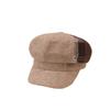 Autumn and winter color matching retro British style cap women's fashion simple casual versatile temperament octagonal hat tide