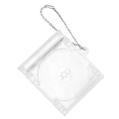 Acrylic Disc Album Pendant Keychain Blank Disc Box Keychain Suitable For Keychain Backpack Pendant Chain Clip Keychain