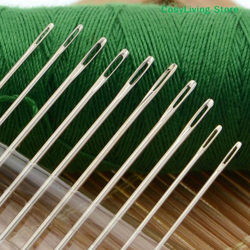 25Pcs Big Hole Sewing Needle Large Long Steel Needle Home Hand Sewing Tools Sewing Needles Set For Needlework Patches Embroidery