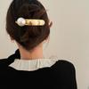 Fashion Metal Pearl Hair Clip Temperament Duckbill Grip Clip  Hairpin Hair Styling Tools Women Girls Hair Accessories Barrette
