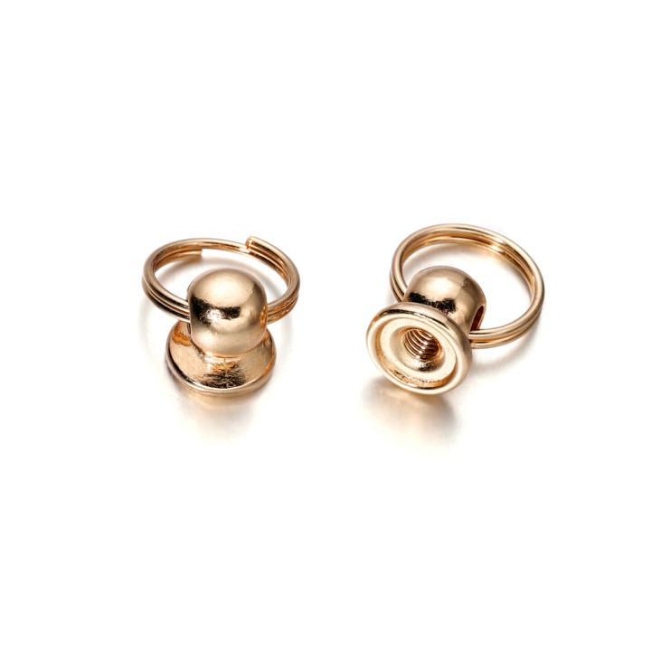 5pcs/bag Ring Nail Case Connectors Decoration Nail Case Link Ring For DIY Jewelry Making Accessories Supplies