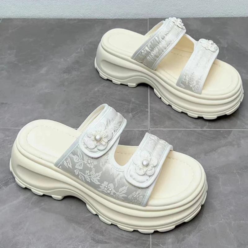 Moda 2024 Damskie Płaskie Sandały Buty z Odkrytymi Palcami dla Kobiet Moda Casual Miękka Podeszwa Damskie Sandały Kapcie Kobiety Zapatos De Mujer