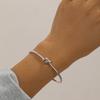 DIEZI Multilayer Punk Hollow Knot Cuff Bangles Bracelets Vintage Silver Color Geometric Metal Stacked Bangles For Women Men