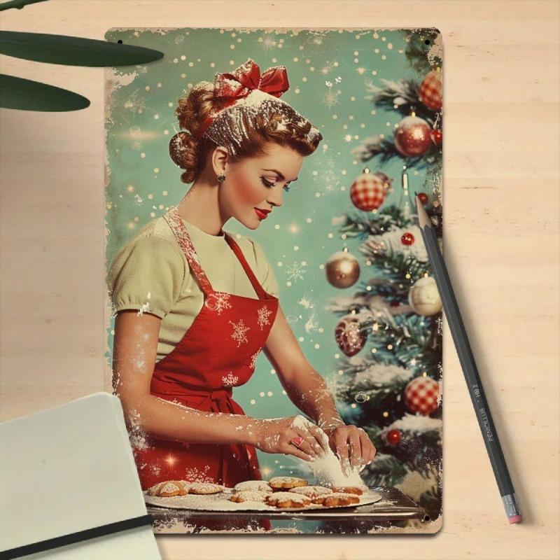 Pin-Up Girl Blechschilder, Garage Werkstatt Metalldekor 20x30cm