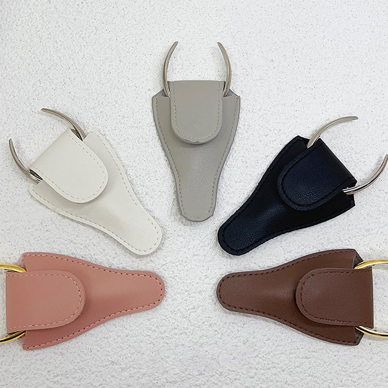 1Pc Hasp Stil V Form Pu Leder Schere Schutz Tasche Nagel Trim Abdeckung Fall Maniküre Pediküre Werkzeuge
