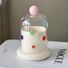 Polka Dot Toothpick Holder Food Grade PP Plastic Desktop Organizer  For Home and Office Desktop