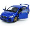Impreza WRX STI Toy Car Racing Sports Diecast Model Car 1/36 Scale Metal Pull Back Vehicle, Doors Open, Zinc Alloy Casting, Boys Toys Kids Birthday