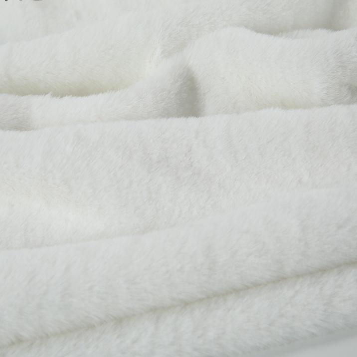 Plain Long Hair Plush Fabric By Meters for Clothes Blankets Coats Sewing High Quality Imitation Rex Rabbit Fur Cloth Soft Silky