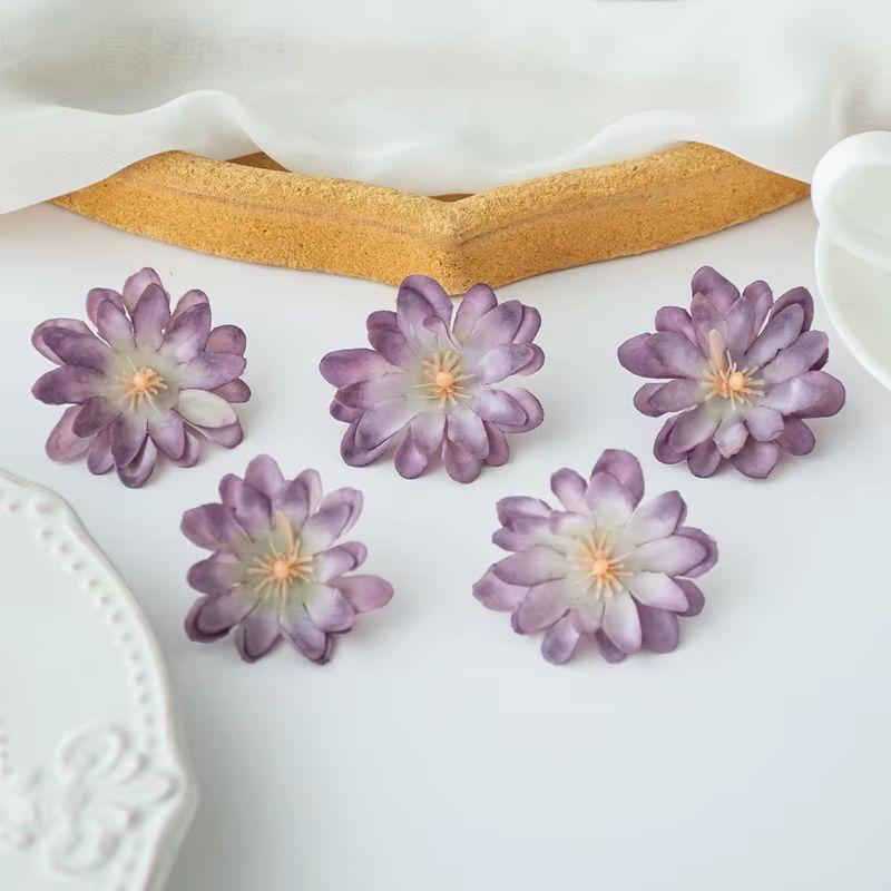 Silk Artificial Flower Chrysanthemum Blossoms Wedding Garden Bridal Bouquet Wreaths Home Vase Table Decor Diy Scrapbook Gift Box