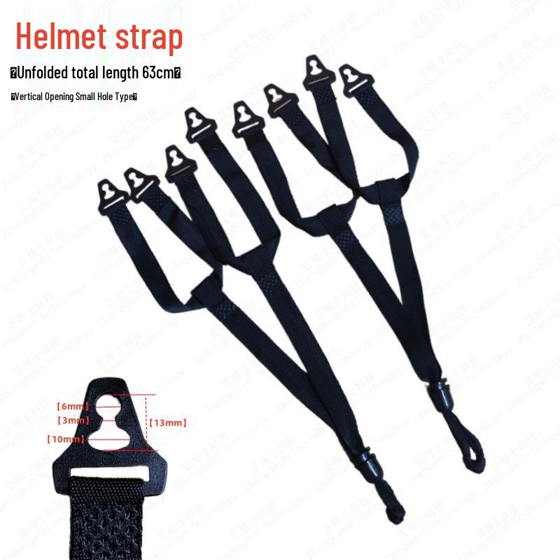 Verstellbarer Schutzhelm mit T-förmigem Gurt, Y-förmigem Kinnriemen, D-Schnalle