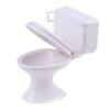 Charming Dollhouse Furniture Display Model Vintage Bathroom Toilet Miniature Toys