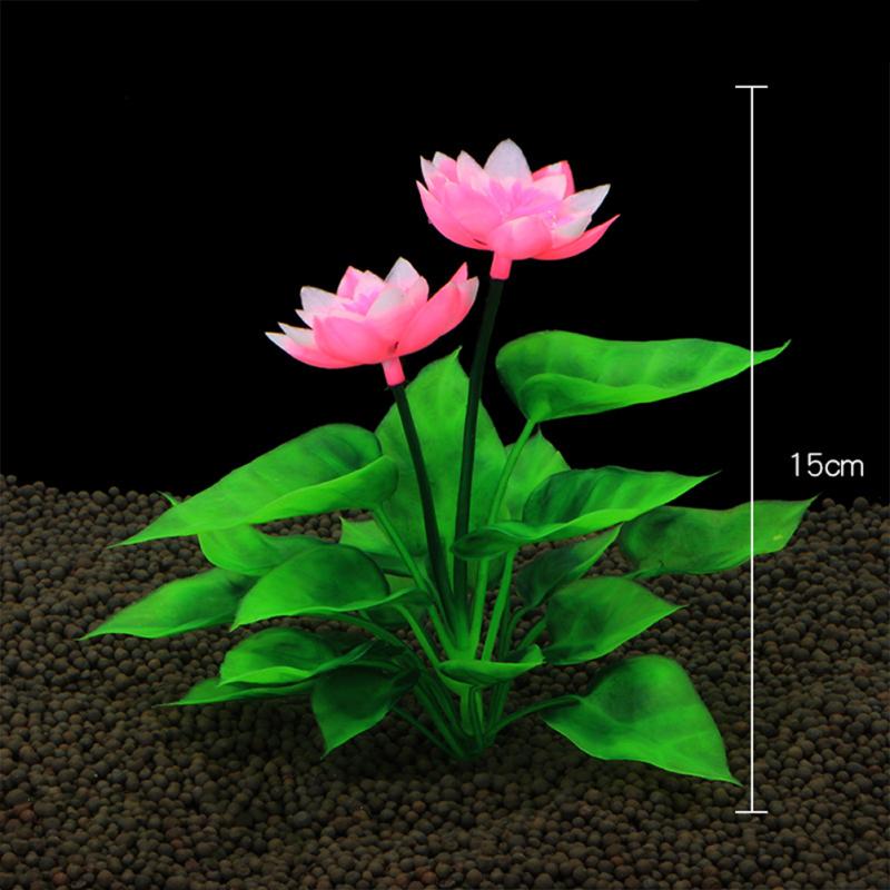 Simulation Artificial Plants Lotus Water Grass Layout Prop Aquarium Fish Tank Landscape Decoration