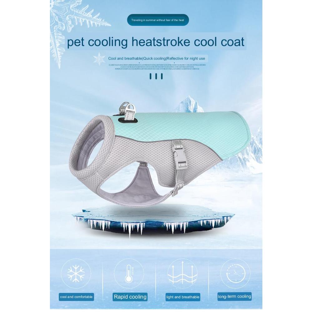 Summer Pet Cool Clothes Cooling Vest Summer Heat Breathable Heat Dissipation Dog Clothes Method Fight Cool Clothes