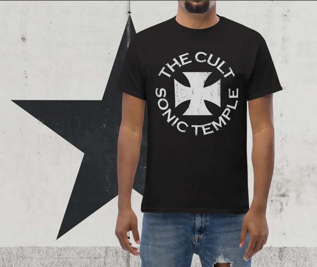 The Cult Sonic Temple Vintage Rock Band Unisex T-Shirt Environmental Peace of Mind Uninhibited Streets Literary and Fresh