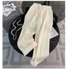 Autumn/Winter Fashion Velvet Hooded Sweatshirt & High-Waisted Wide-Leg Pants Set