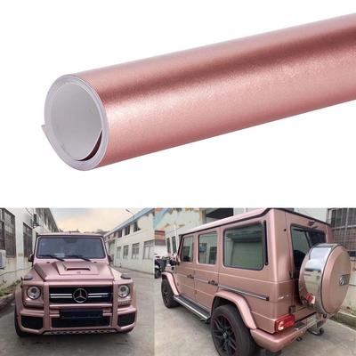 Matná metalíza Rose Gold Vinyl Wrap Car Film Samolepky PVC Samolepky List Telefon Samolepka na notebook Bez vzduchu