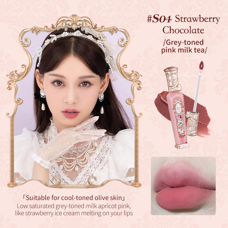 Flower Knows Seria Rococo cu Căpșuni Cremă de Buze Noroasă Rujuri 3.5g