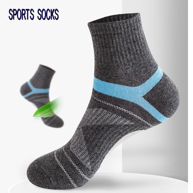 3 Pairs Men's Socks Hiking Black Sports Basketball Socks Casual Soft Running Summer Absorb Sweat Breathable Male Sokken Gifts