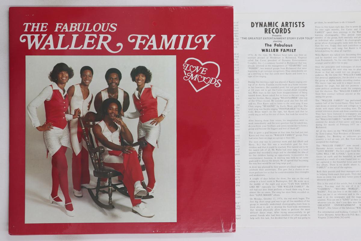 

LP Пластинка FABULOUS WALLER FAMILY - Love Moods DA1010 DYNAMIC ARTISTS 1980 US Соул/Фанк Б/У